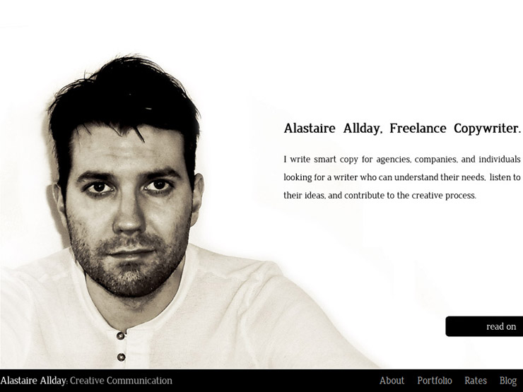  Alastaire Allday. Freelance Copywritter, London, UK