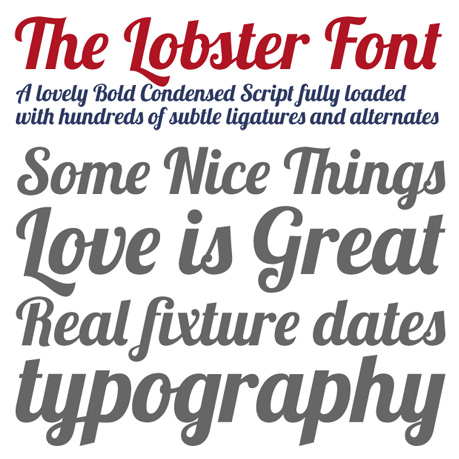 The Lobster Font