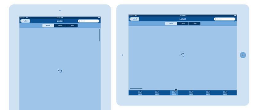 iPad wireframe templates for Google Docs