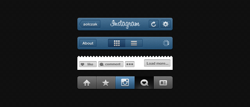 Instagram GUI Kit