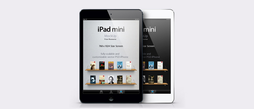 iPad Mini Psd Vector Mockup