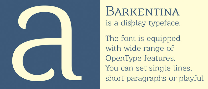 barkentina Display Free Font