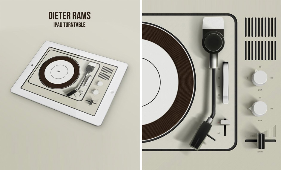 Dieter Rams Ipad Turntable