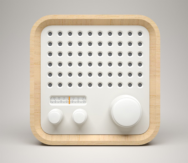 3D Radio Icon