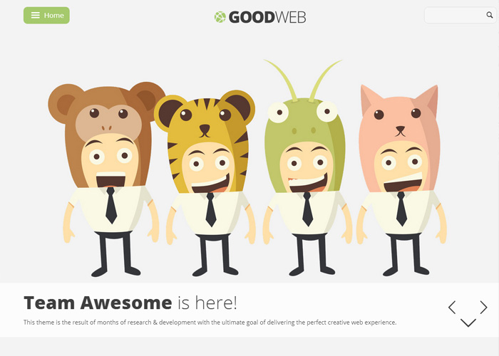 GoodWeb - One & Multi Page WordPress Theme