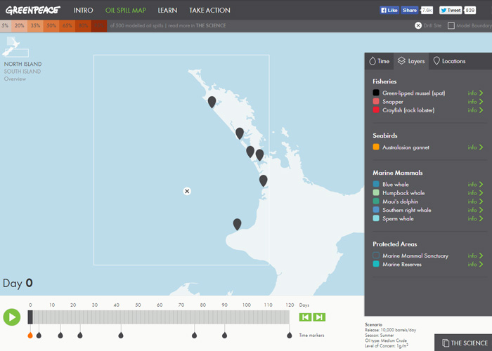 Oil Spill Map New Zealand