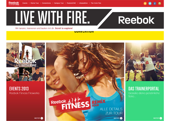Reebok Fitness Fireworks