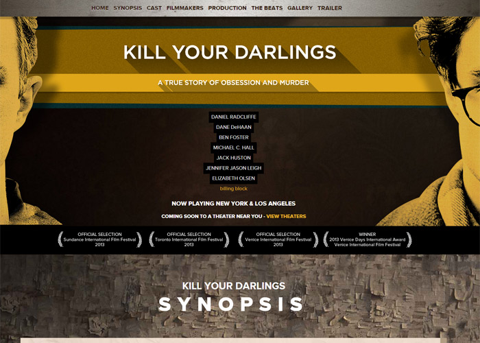 KILL YOUR DARLINGS