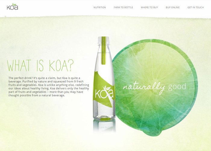 koa organic water