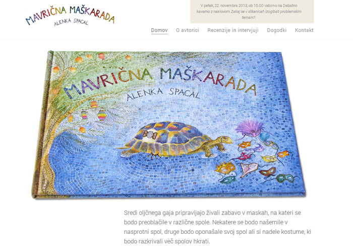 Picture Book "Mavrična maškarada"