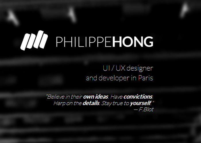Philippe HONG // Portfolio