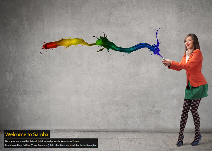 Samba Colored Wordpress Theme