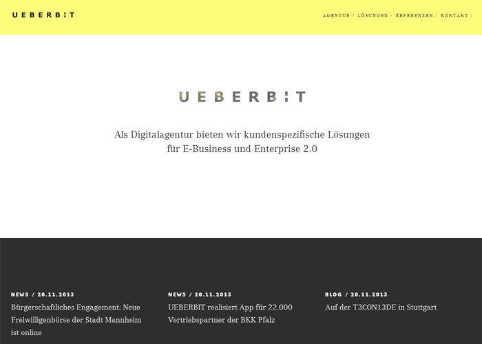UEBERBIT corporate website