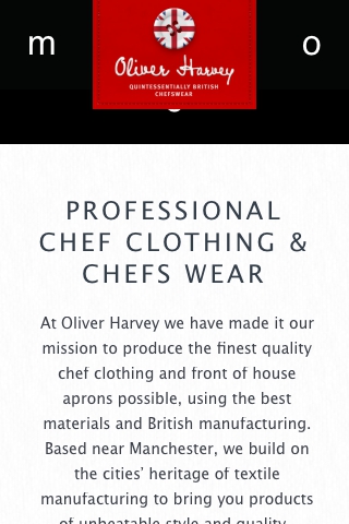 Oliver Harvey Chefs Wear