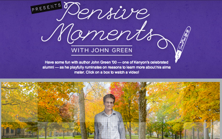 Pensive Moments with John Green