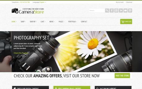 Camy - a clean Ecommerce Site