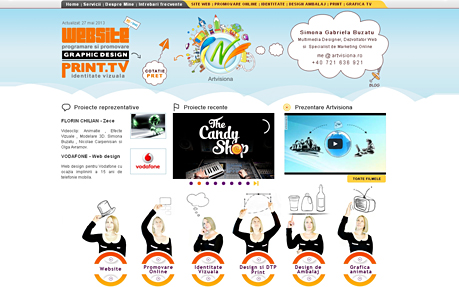 Web design and graphic design portfolio