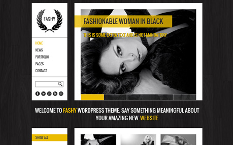 Fashy - a fashionable Wordpress Theme