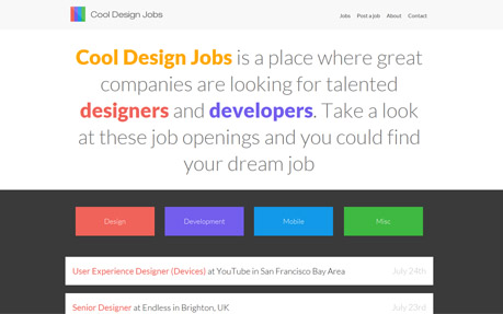 Cool Design Jobs
