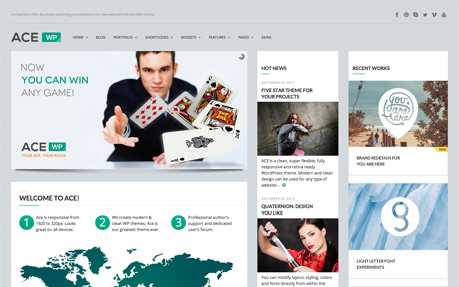 Ace — Responsive All Purpose Wordpress Theme