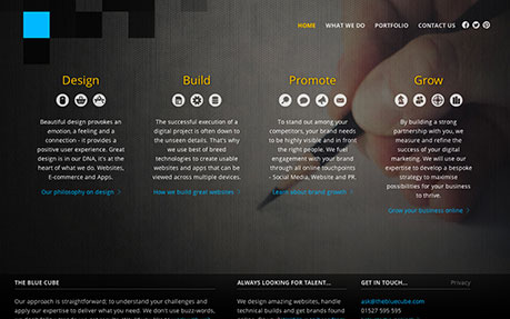 The Blue Cube Web Design