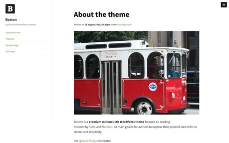 Boston - Premium WP Theme