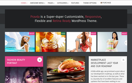 Pravda Retina WordPress Theme