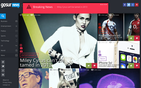 GosurNews Custom Redesign with Front-end Development