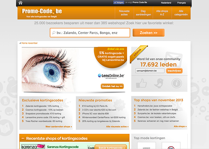 Promo-Code: Kortingscodes België
