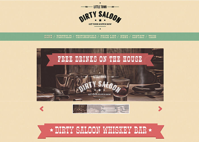 Dirty Saloon - A Cowboy Theme