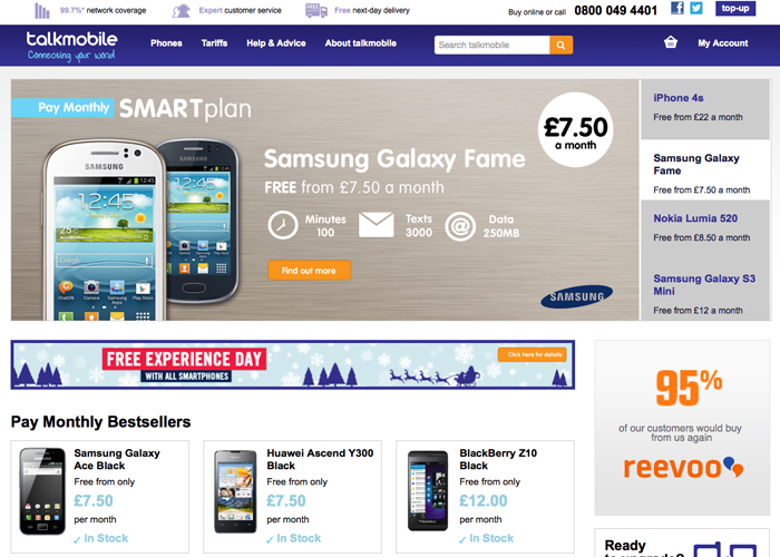 Talkmobile E-Commerce