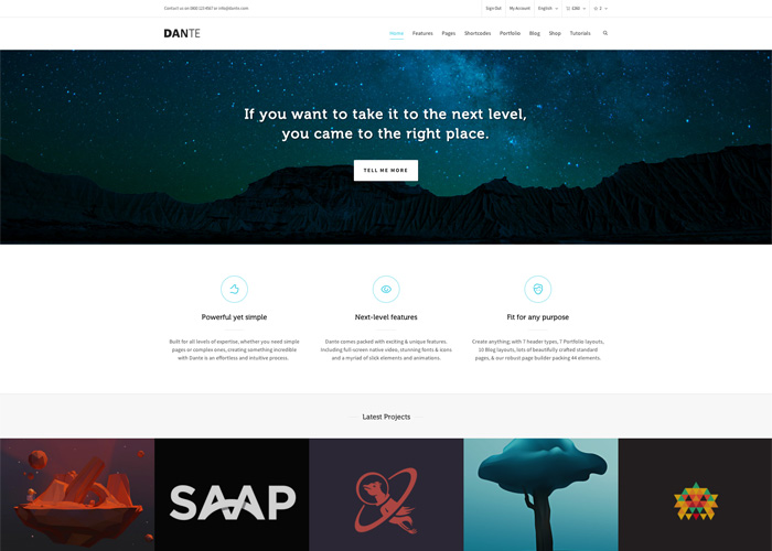 Dante - Multi-Purpose WordPress Theme