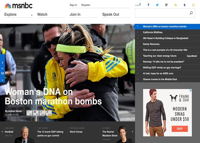 MSNBC's New Digital Experience