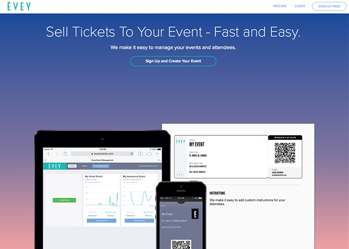 Evey - Sell Tickets Online and Manage Your Events
