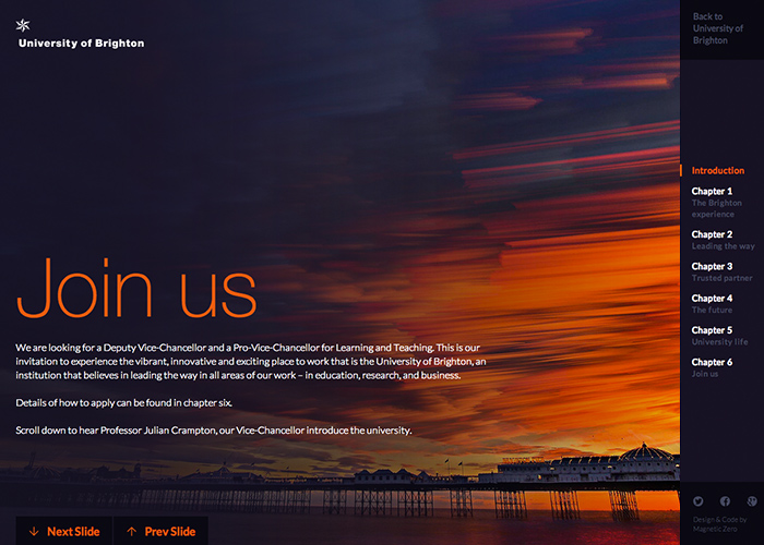 University of Brighton - Join Us