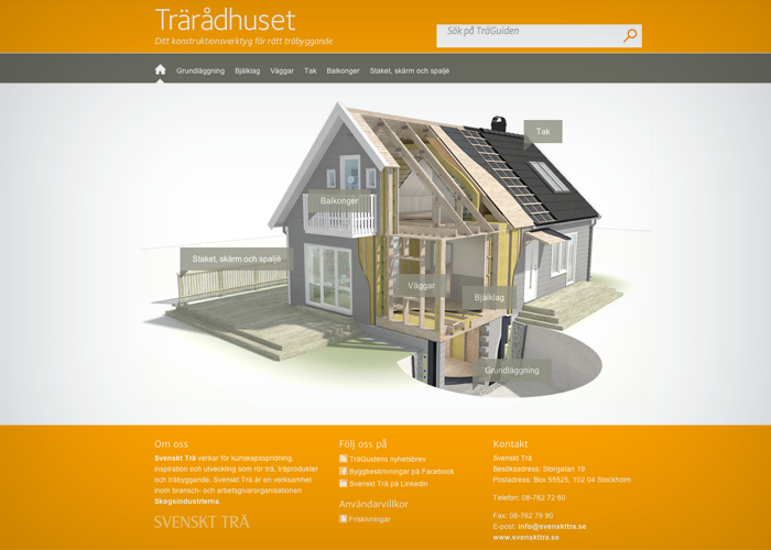 Trärådhuset, Wood building app