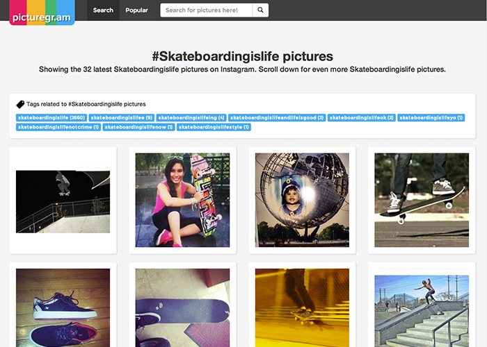 Picturegr.am Instagram Search Engine