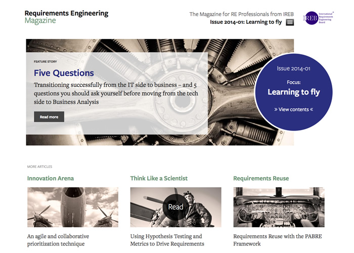 Requirements Engineering Magazine