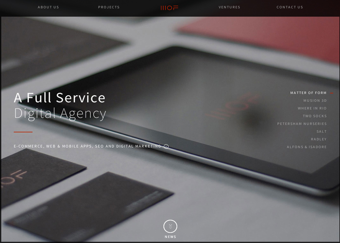 Matter Of Form | Digital Agency