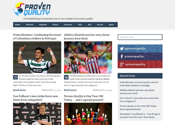 Proven Quality Football Blog