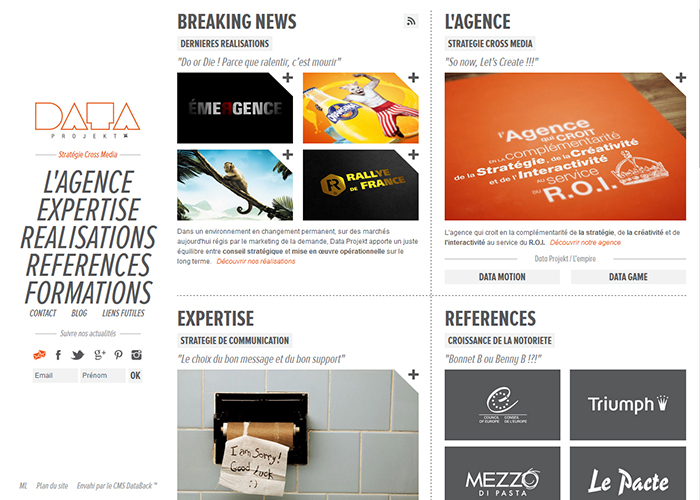 Data Projekt Website
