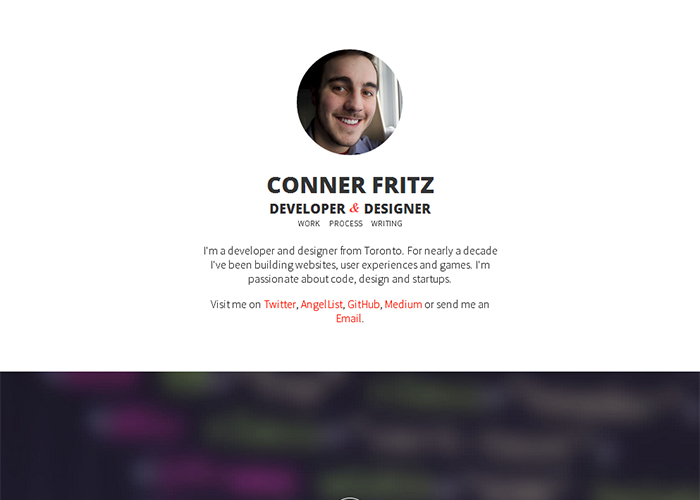 Conner Fritz - Developer & Designer