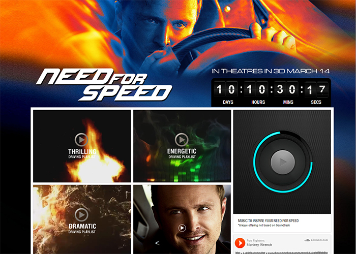 "Need For Speed" - Starring Aaron Paul