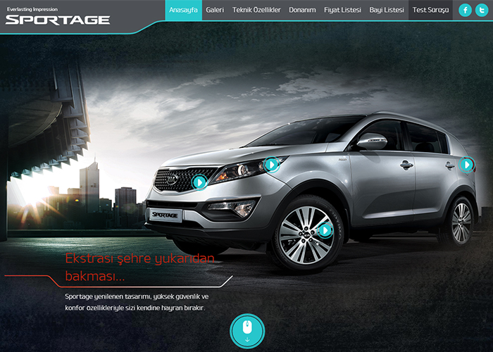 Kia Turkey Sportage Microsite