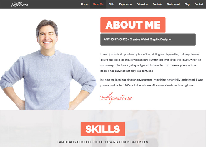 ResumeX Multipurpose Portfolio