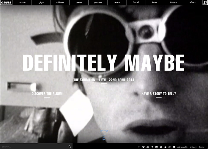 Oasis Official Website
