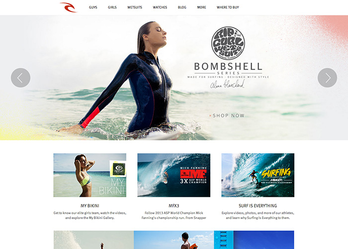 Rip Curl eCommerce