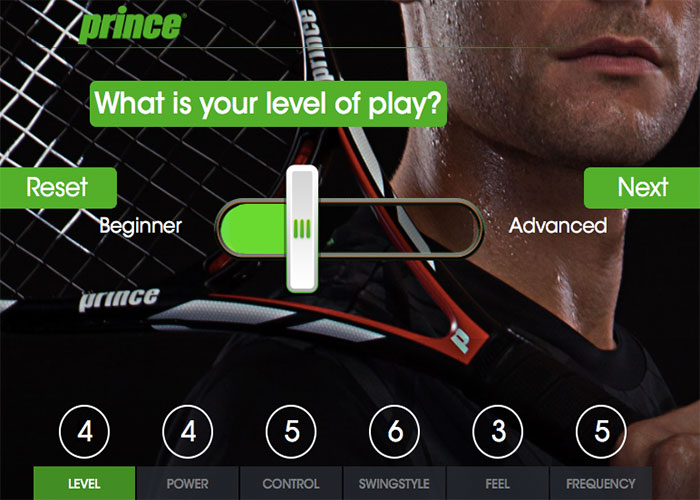 I AM PRINCE - Racquet Selector
