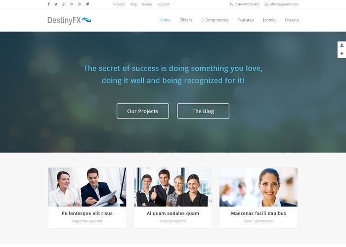 DestinyFX - Corporate Joomla Template