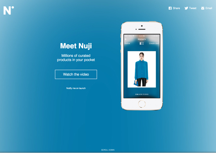 Nuji iPhone app